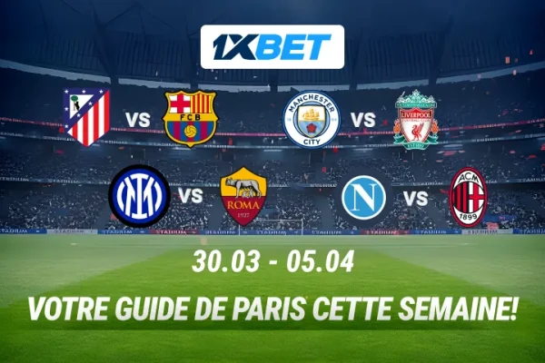 Atlético vs FC Barcelona, Manchester City vs Liverpool: the cream of the crop for you this week!