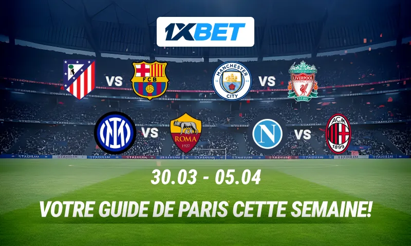 Atlético vs FC Barcelona, Manchester City vs Liverpool: the cream of the crop for you this week!