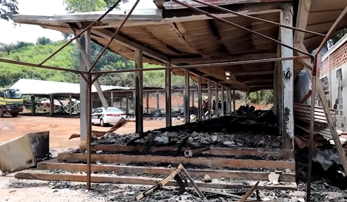 Cameroon: A fire ravages dozens of shops at Yaoundé's Vita course